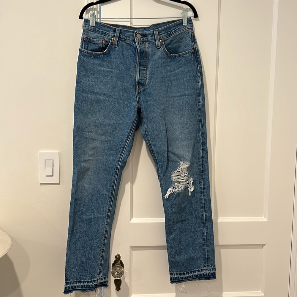 Levi's 501 Jeans w/ Released Hem